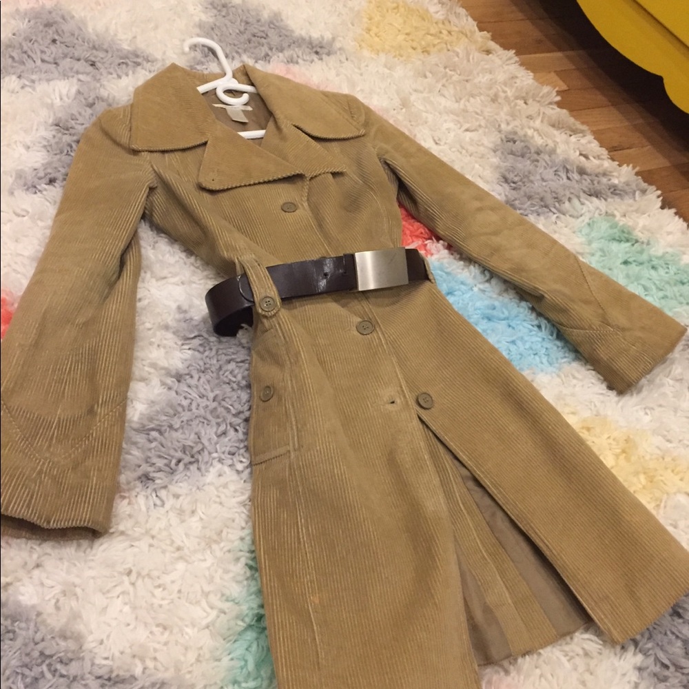 H&M corduroy jacket  w/ belt